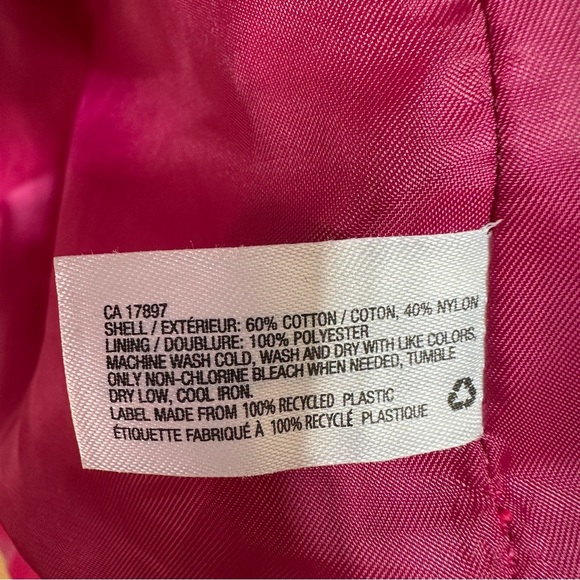 Gap Hot Pink Belted Trench Coat Fully Lined Spring Jacket Size M - Picture 8 of 8